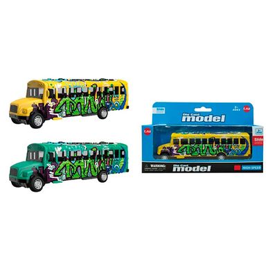 Автобус TN-1148A металл, инерционная, 14см, 2 цвета