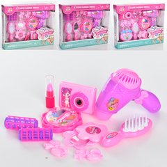 Детский игрушечный набор парикмахера 555-1-2-4-5 фен, зеркало, заколочки, аксессуары, 4вида