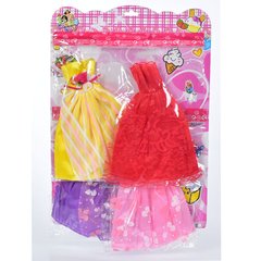 Наряды для куклы 2011-C5 платья 4шт