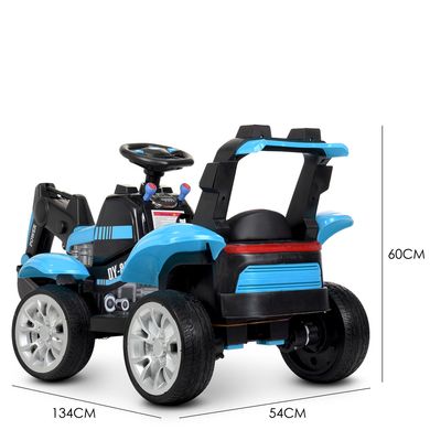 Дитячий електромобіль Трактор, синій (4263EBLR-4)