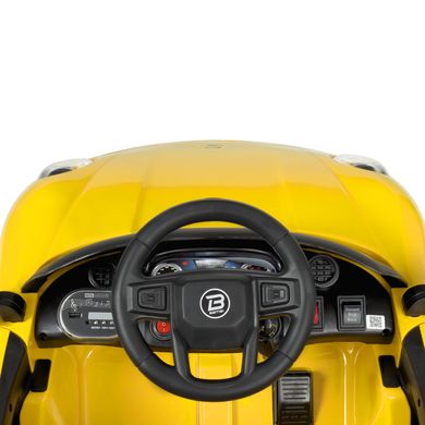 Дитячий електромобіль Porsche, жовтий (4699EBLR-6)