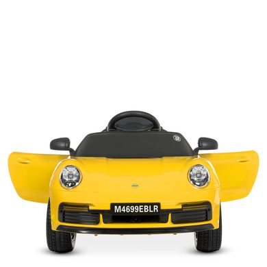 Дитячий електромобіль Porsche, жовтий (4699EBLR-6)