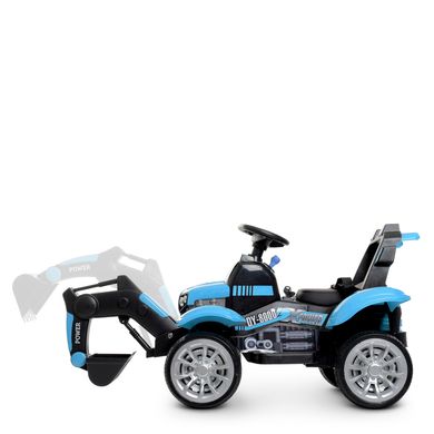 Детский электромобиль Трактор, синий (4263EBLR-4)