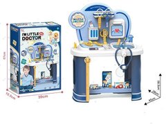 Детский игровой набор доктора 8832-1 столик з поличками, медичне приладдя, ліки, рухливі елементи, в коробці