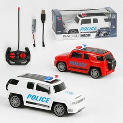 Машинка на радиоуправлении полиция 555-3 BD 2 цвета, підсвічування, акумулятор 3.7V, пульт 27 Mhz, масштаб 1: 16, в коробці