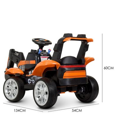 Дитячий електромобіль Трактор, помаранчевий (4263EBLR-7)