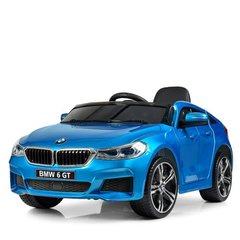 Детский электромобиль BMW 6 GT, синий (JJ2164EBLRS-4)