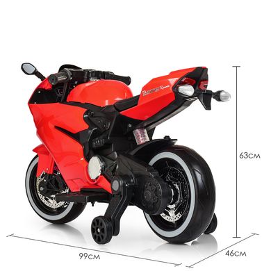 Дитячий мотоцикл Bambi M 4104 EL-3 Ducati, червоний