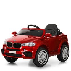 Детский электромобиль Джип BMW X5, красный (3180EBLRS-3)