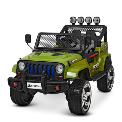 Детский электромобиль Джип Jeep Wrangler, хаки (3237EBLR-10)