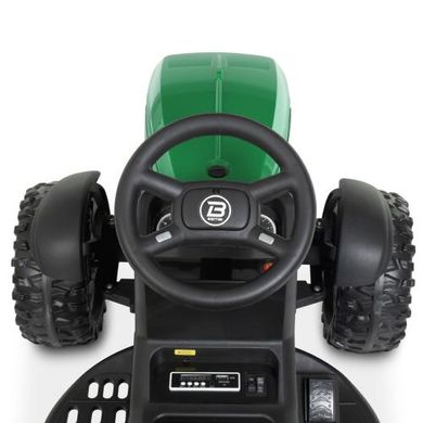 Детский электромобиль Трактор, с прицепом, зеленый (4463EBLR-10)