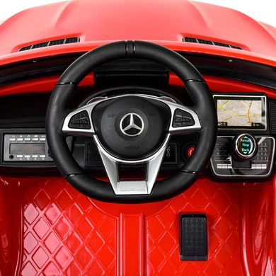 Дитячий електромобіль Mercedes, червоний (4146EBLR-3), Червоний, Звичайне, Задній привід