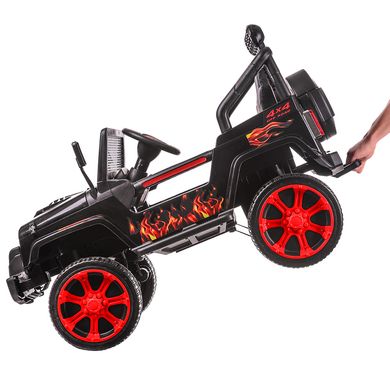 Дитячий електромобіль Джип Jeep Wrangler, червоно-чорний (3237EBLR-2)