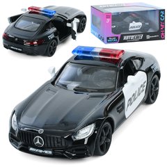Машина AS-3129 АвтоСвіт, Mercedes-Benz GTS AMG 2018, метал, інерц, поліція, 12см, відчиняются двері, гумові колеса