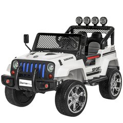 Детский электромобиль Джип Jeep Wrangler, белый (3237EBLR-1)