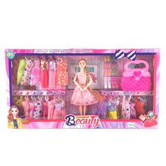 Лялька з нарядом YL65-3A 28 см, шарнірна, сукні, взуття, сумка