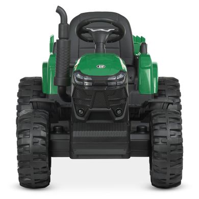 Детский электромобиль Трактор с прицепом, зеленый (4623EBLR-5)