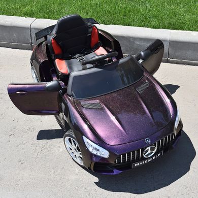 Дитячий електромобіль Mercedes AMG GT, хамелеон пурпурний (4105EBLRS-9)