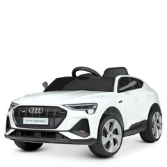 Дитячий електромобіль Audi, білий (4806EBLR-1)