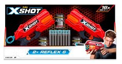 X-Shot Red Набір швидкострільних бластерів EXCEL Reflex Double 36434R