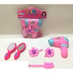 Дитячий іграшковий набір перукаря 2023-A72 фен, гребінець, дзеркало, резиночки, 2 кольори