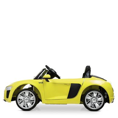 Дитячий електромобіль Audi R8 Spyder, жовтий (4190EBLR-6)