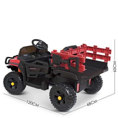 Детский электромобиль Грузовик Bambi M 4464 EBLR-3 Jeep, красный