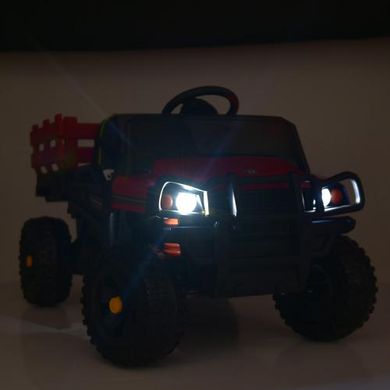 Дитячий електромобіль Вантажівка Jeep, червоний (4464EBLR-3)