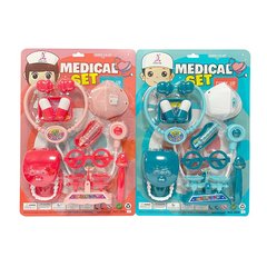 Детский игровой набор доктора 398-18 стоматолог, стетоскоп, маска, очки, мед.инструменты