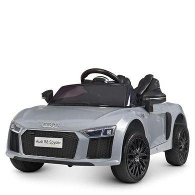 Детский электромобиль Audi R8 Spyder, серый (4281EBLRS-11), Серый, Лаковое, Задний привод