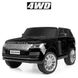 Дитячий електромобіль Джип Land Rover, двомісний, чорний (4175EBLRS-2)