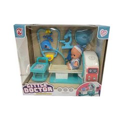 Дитячий ігровий набір лікаря RX 8282 звук, підсвічування, пупс, КТ-сканер, візок, стетоскоп, в коробці