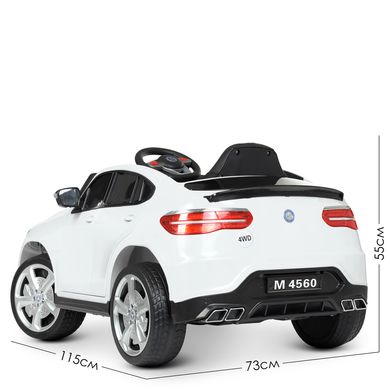 Дитячий електромобіль Mercedes, білий (4560EBLR-1)