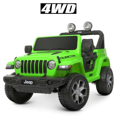 Детский электромобиль Джип Jeep, зеленый (4176EBLR-5)