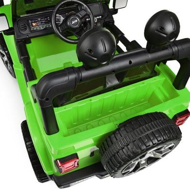 Детский электромобиль Джип Jeep, зеленый (4176EBLR-5)