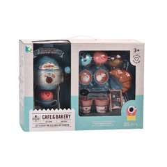 Дитяча іграшкова кавоварка 1040A 24 см, механічні, посуд, солодощі, в коробці