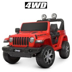 Детский электромобиль Джип Jeep, красный (4176EBLR-3)