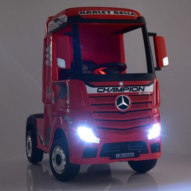 Дитячий електромобіль Вантажівка Mercedes Actros, білий (4208 EBLR-1)