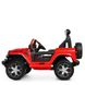 Дитячий електромобіль Джип Jeep, червоний (4176EBLR-3)