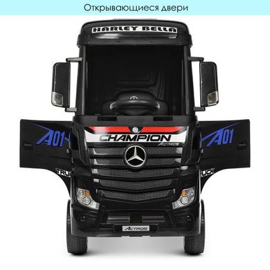 Дитячий електромобіль Вантажівка Mercedes Actros, чорний (4208 EBLR-2)
