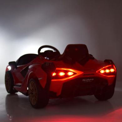 Дитячий електромобіль Lamborghini Sian, червоний (4530EBLR-3)