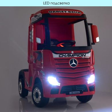 Дитячий електромобіль Вантажівка Mercedes Actros, червоний (4208 EBLR-3)