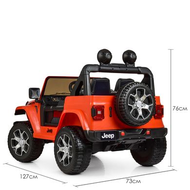 Дитячий електромобіль Джип Bambi M 4176 EBLR-7 Jeep, оранжевий