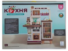 Дитяча ігрова кухня TK 15166 "TK Group", 80х28х103 см, кулер та кран з водою, підсвічування, парогенератор, звуки, кухонне приладдя, продукти, в коробці