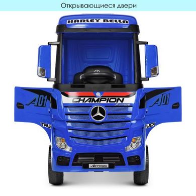 Дитячий електромобіль Вантажівка Mercedes Actros, синій (4208 EBLR-4)