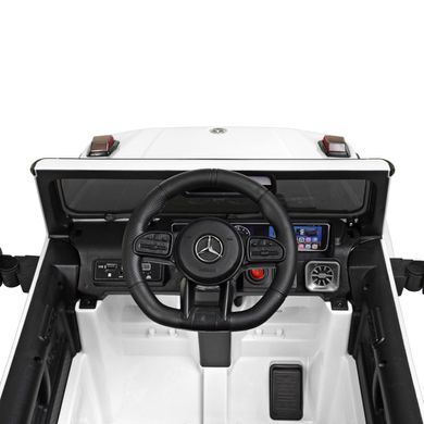 Дитячий електромобіль Джип Mercedes AMG G63 Гелендваген, білий (4179EBLR-1)