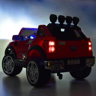 Дитячий електромобіль Джип Ford Long, червоний (3579EBLR-3)