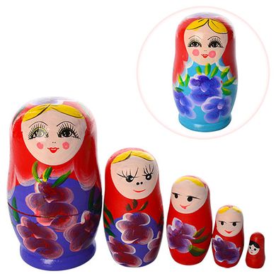 Деревянная игрушка Матрешка MD 0973 11,5 см, 5 шт