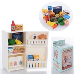 Іграшковий холодильник 012-14B SF, 9см, продукти